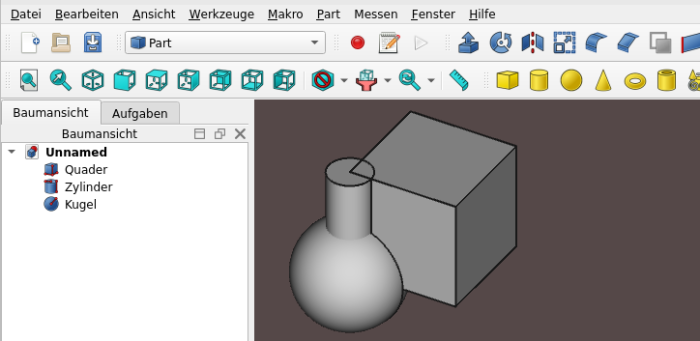 Erste Schritte: Grundkörper + Baumansicht